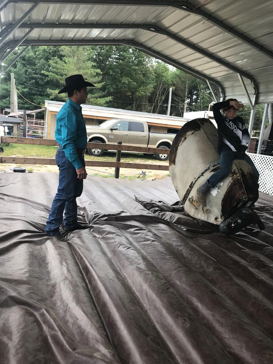 One more clinic done. Happy to share my bull riding experience with others. Next stop is Window Rock, AZ on October 26-28. #makingchampions <a href="/WranglerNetwork/">Wrangler Western</a> @Priefert_MFG <a href="/MonsterEnergy/">Monster Energy</a>