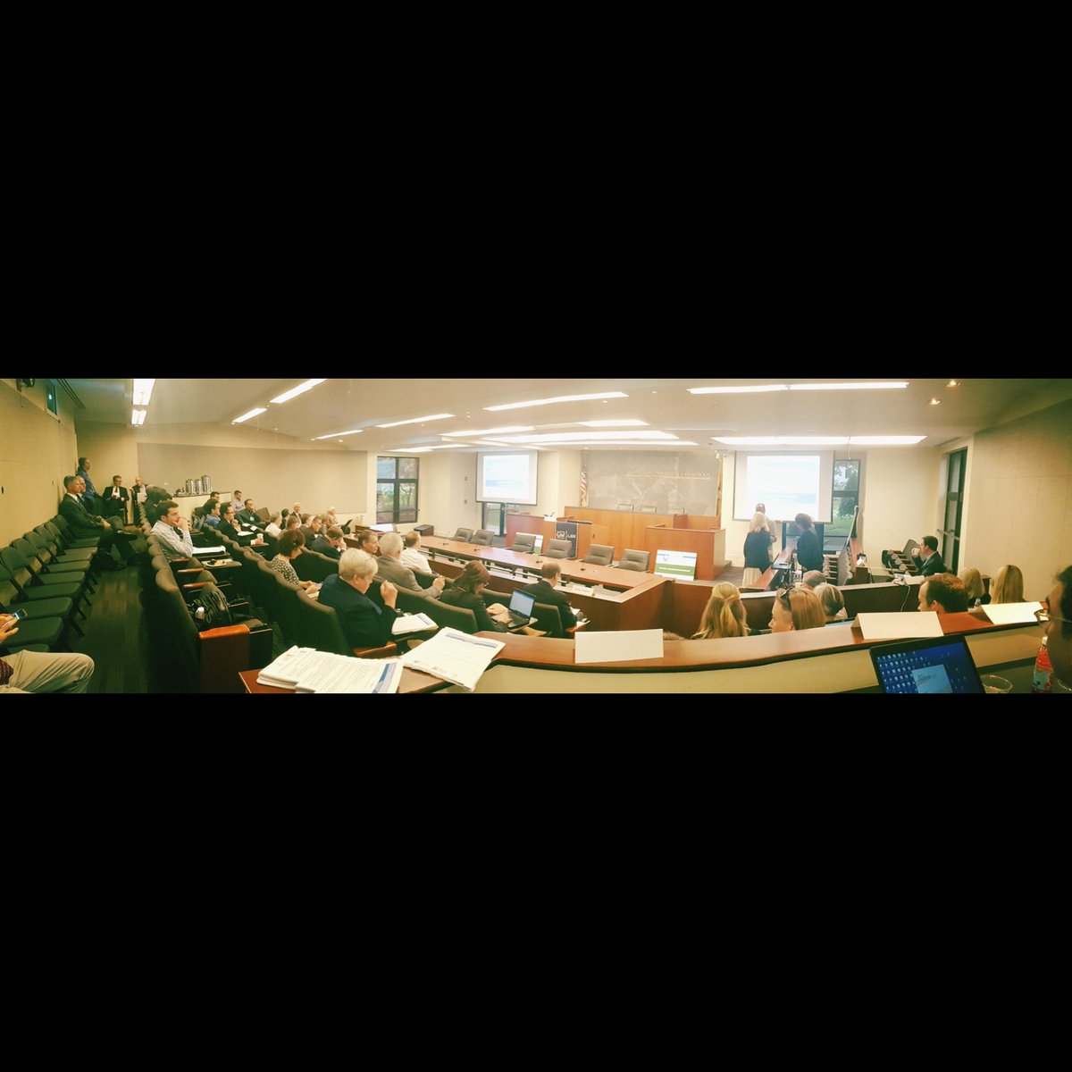 gwlawenviro's tweet photo. And we are OFF! @gwlaw Dean @blakedmorant officially welcomes all attendees to the #NRSymposium2018: Blueprint for Change. This symposium is jointly hosted by @NRDonline @gwlawenviro @ELIORG and the GW Environmental &amp; Energy Management Institute! https://t.co/WEp7aahx8a