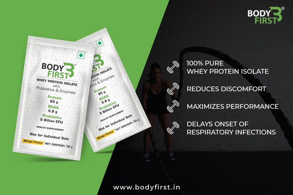 The best Whey Protein Isolate made just for you!

Shop Now- bodyfirst.in/bodyfirst-whey…

#Wheyproteinisolate #Quality #Hygiene #Bestdigestion #Probiotics #Prohydrolase #maximizeperformance #muscle #Strength #Health #Fitness #Mybodyfirst #WheyProtein #Isolate