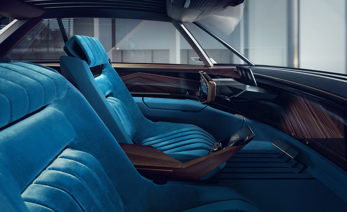 CARandDRIVER's tweet photo. The @Peugeot e-Legend Concept has @Tesla-beating looks and range: https://t.co/ZPjA1xz4ax https://t.co/DRI8cPl7Aw