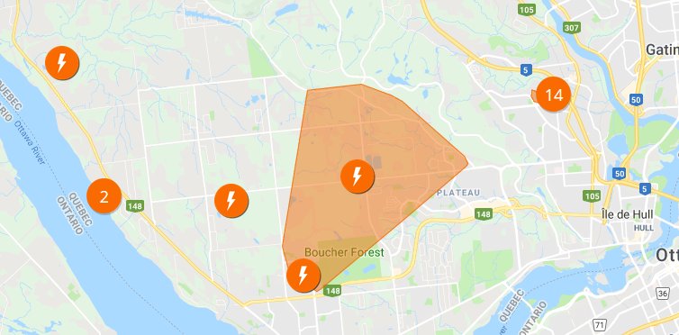 580 Cfra On Twitter 6470 Hydro Quebec Customers Are Without Power In The Aylmer Area In Addition To Another 2600 Elsewhere In The Outaouais The Big Outage In The Centre Is Estimated