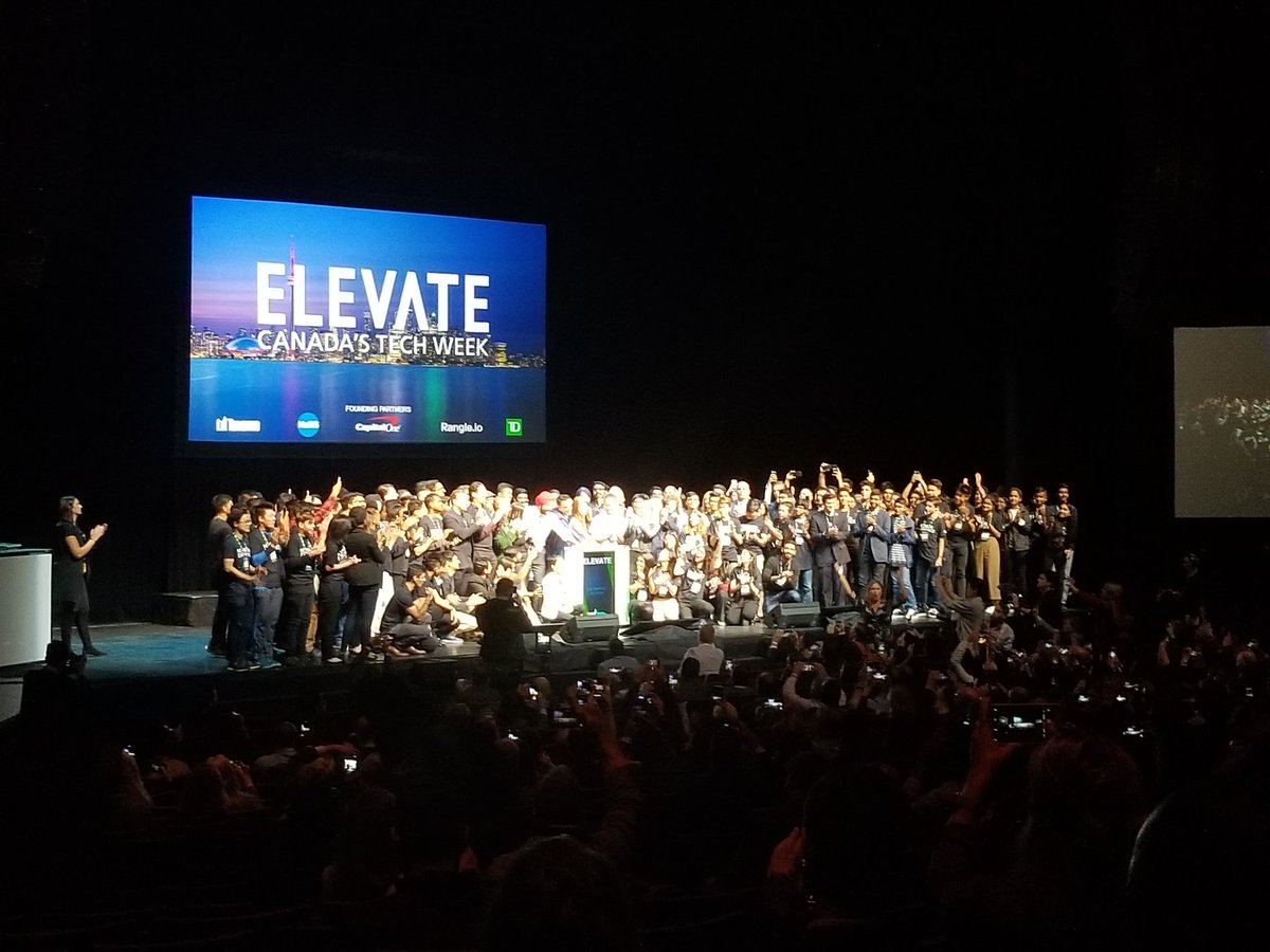 Toronto Stock Exchange is opened from Elevate Toronto. @OCEinnovation