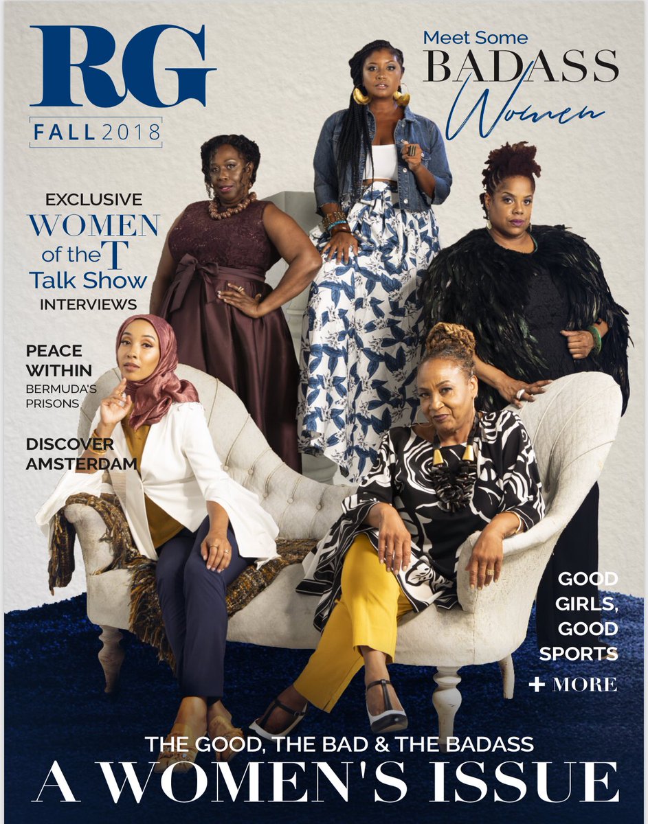 rgmagsbda's tweet photo. RG Fall - The good, the bad & the badass.
A Women’s Issue featuring the ladies of ‘The T’ talk show and more!
⠀⠀⠀⠀⠀⠀⠀⠀⠀
Free today with your @TheRoyalGazette newspapers.
#rgmags #rgfall #bermuda #women https://t.co/megkE9SrUt