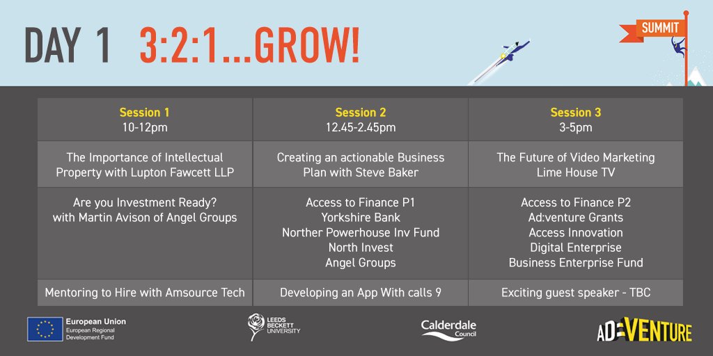 ADVENTURE_LCR's tweet photo. Access to finance or routes to funding as a startup or new business is always hard, luckily we have 2 great sessions on it on our first day at the #DigitalShiftSummit this Thursday. It's FREE so what are you waiting for???
Register Here - https://t.co/VVvXHje7vX
#ThinkBig https://t.co/dCGDgi9kQ9