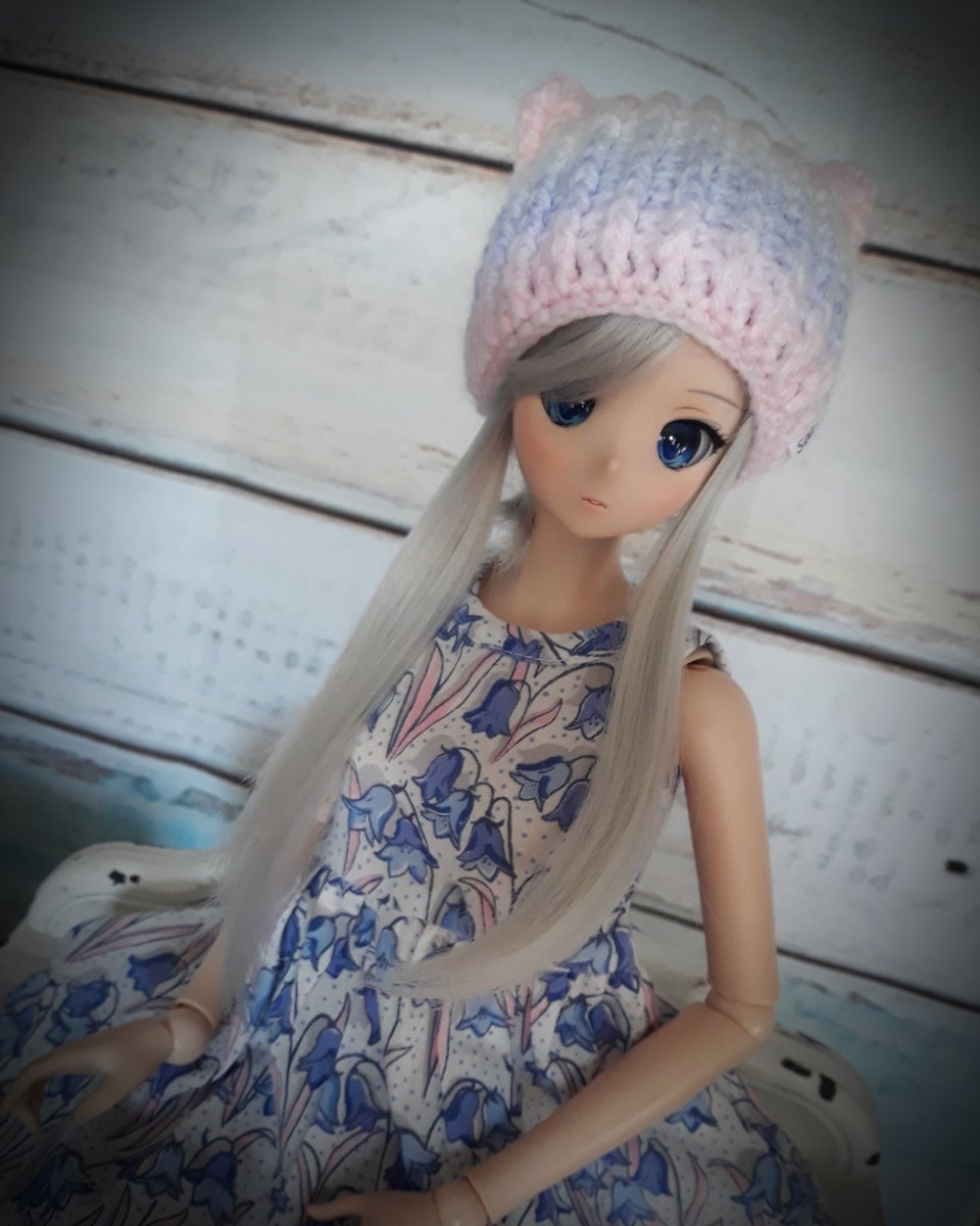 SaraScales2's tweet photo. Chitose in her new pastel hat #Chitose #Smartdoll #Dannychoo #handmade #crochet #dollhats #bysara #dolls #etsy #etsyoctopudding @dannychoo @mirairobotics https://t.co/VsB6UzSija