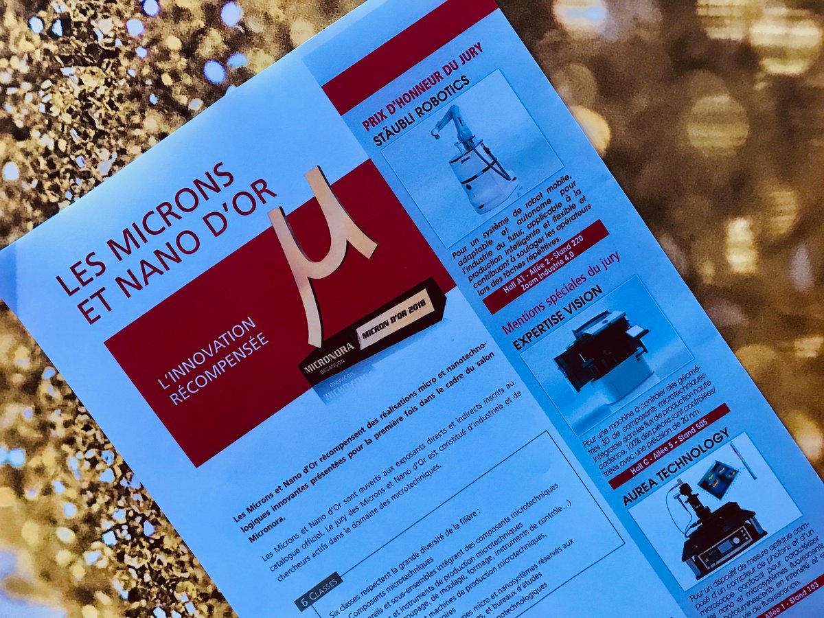 jmrclerc's tweet photo. @expertisevision Microns & Nano d’Or 2018 🏅- Prix spécial du Jury pour notre machine Calixta3 et sa Camera 3D #Micronora ✌️ https://t.co/XP51kvkbbL