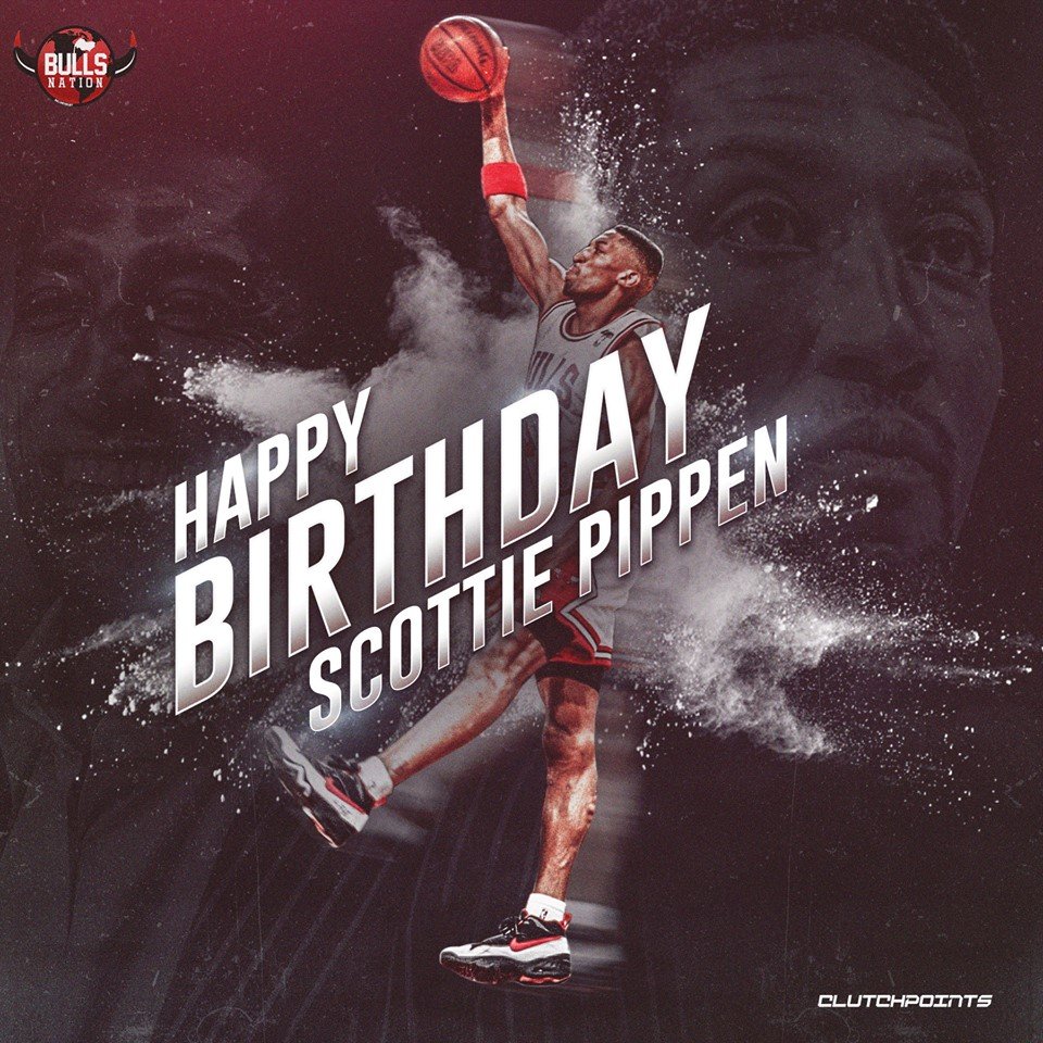 Join us in wishing Scottie Pippen, a 6-time NBA champion and a 7-time NBA All-Star, a happy 53rd birthday  