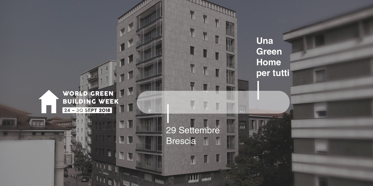 GBCItalia's tweet photo. In #casa trascorriamo circa il 50% della nostra vita. GBC Italia organizza in occasione della #WGBW18 sabato 29/9 a #Brescia una mattinata di incontro per tutti i cittadini dove condividere alcuni aspetti sull’evoluzione dell’#abitare ➡️ https://t.co/ZhJjPhehsZ | #HomeGreenHome https://t.co/HjvPWYu9DO