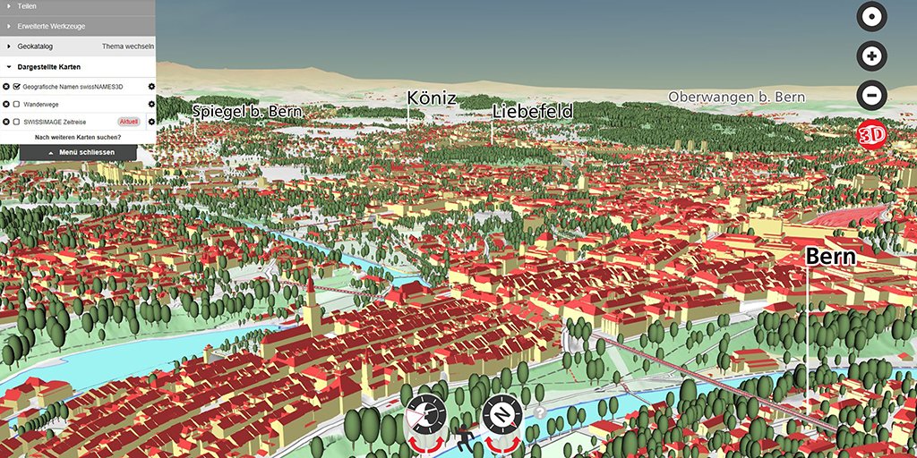 swisstopo_fr's tweet photo. Tous les bâtiments de #Suisse peuvent maintenant être visualisés en #3D: https://t.co/EjIugCUjBH https://t.co/xYQgY5WUwQ