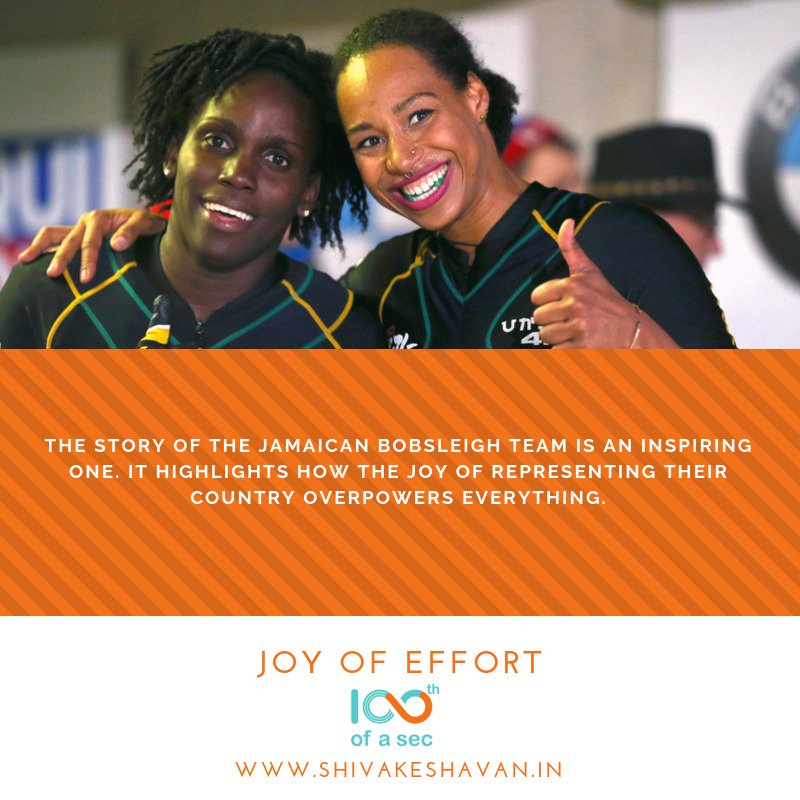 100thofasec's tweet photo. Try your utmost to achieve goals despite the odds. Joy in pursuing excellence is what the #OlympicValue based on #JoyOfEffort is about, as lived by the Jamaican Bobsled Team. Video by @Olympicchannel https://t.co/6gVj6UWTfK
Do you have any stories from your life to share with me? https://t.co/ESErXXoT2Z