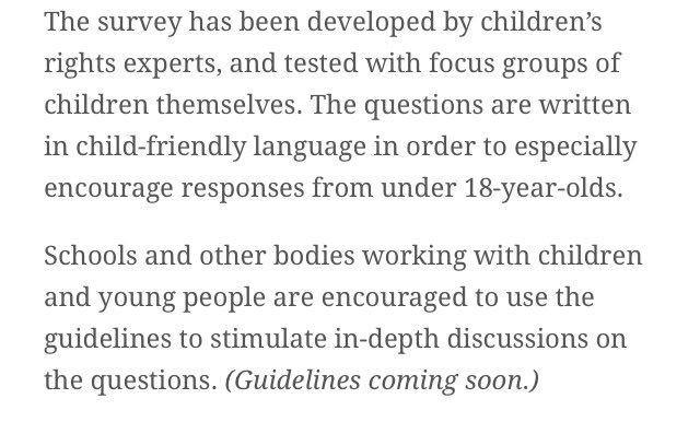 Hello <a href="/BTS_twt/">방탄소년단</a> ARMY! <a href="/unicef_fi/">Amer Direkt</a> has asked us to share Europe Kids Want survey. It’s especially for European Union children&amp;youth, but kids&amp;youth outside EU can take part. 
We hope all young people will take this survey, thanks 🤗. Fanbases, please share!
childrightsmanifesto.eu/europe-kids-wa…