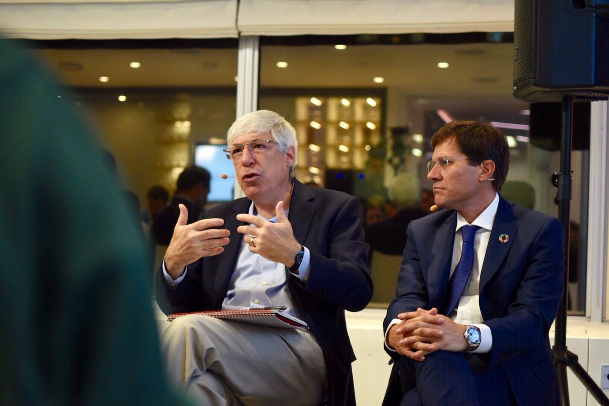 EnelGroup's tweet photo. "Businesses have to deal with reality--they can’t just imagine solutions or ideas. They have to find things that work. That requirement helps business be a factor in promoting social good and reducing climate change". Mark Kramer at the #EnelFocusOn https://t.co/044DNRU5Pv