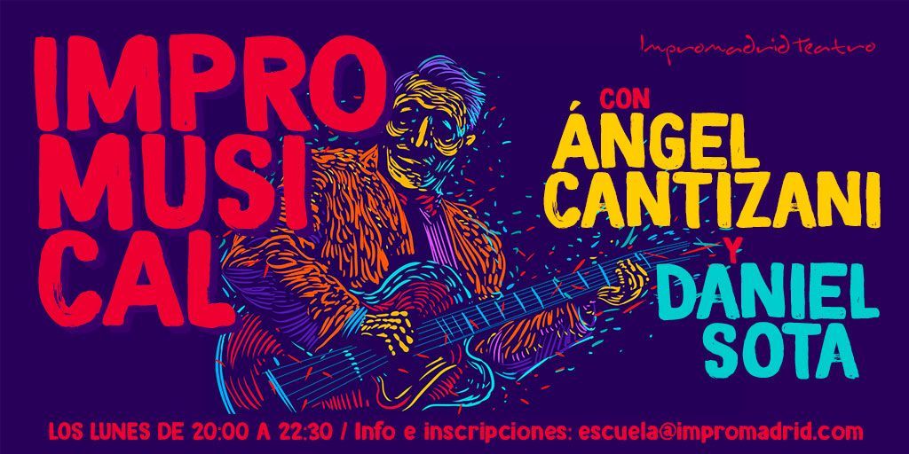 Impro Musical: aprende a utilizar tu cuerpo y tu voz para crear “momentos musicales” y desarrollar tu capacidad de improvisar letras y escenas musicales, así como canciones. Más info en buff.ly/2OgfSzP e inscripciones en escuela@impromadrid.com