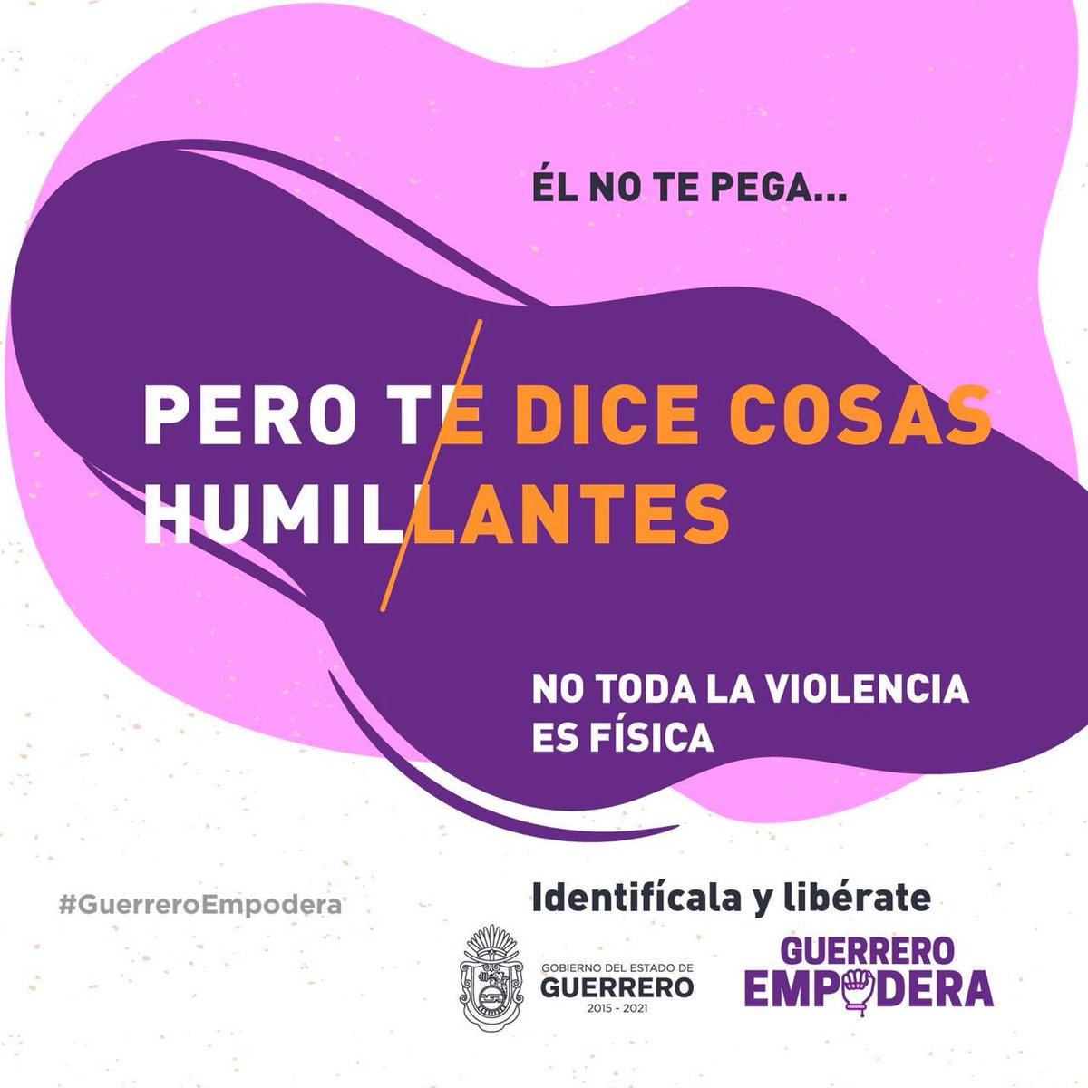 guerrero_sgg's tweet photo. Siguiendo con la instrucción del Gobernador @HectorAstudillo ayudemos a las mujeres a detectar las señales a tiempo; el control no es amor.  
#GuerreroEmpodera #DíaNaranja https://t.co/Ya3d9mgCig