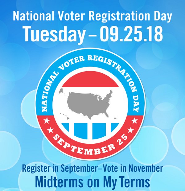 Melton4Manatee's tweet photo. Make sure that you are registered for the upcoming election. Don't wait until the last minute.  It's quick and easy and you can do it online: https://t.co/XxCUVfyvgu #nationalVoterRegistrationDay https://t.co/brB2CLqKll