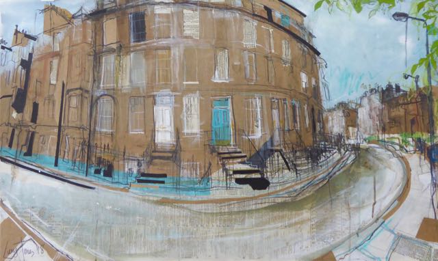 'Brandon Street curve' by Lucy Jones available @TENedinburgh #EdinburghStreets #Edinburgh @ScotsArtScene @EdinWestEnd_ @VisitScotland