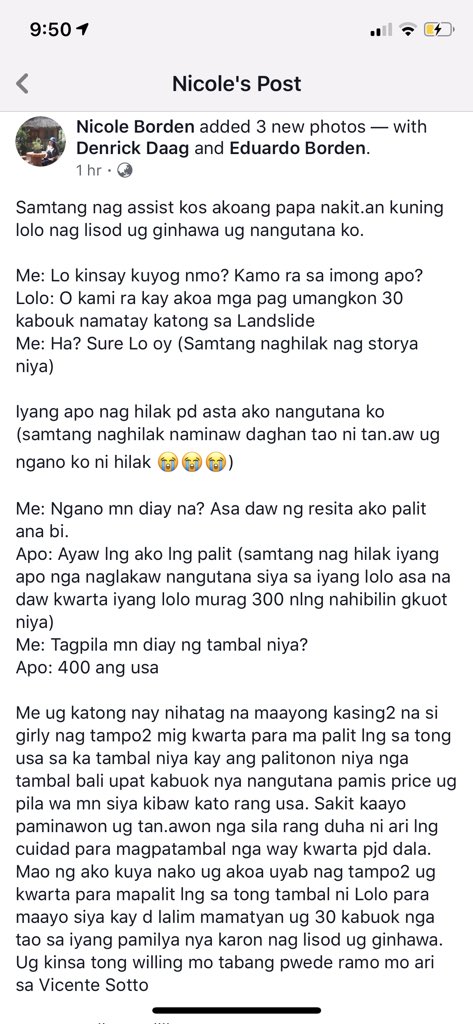 uscCESorg's tweet photo. For those who are interested to help lolo, please do not hesitate to visit him or contact us and we will do it for you. 😊

Twitter, do your thing 💔 https://t.co/W0jRcMSN5m