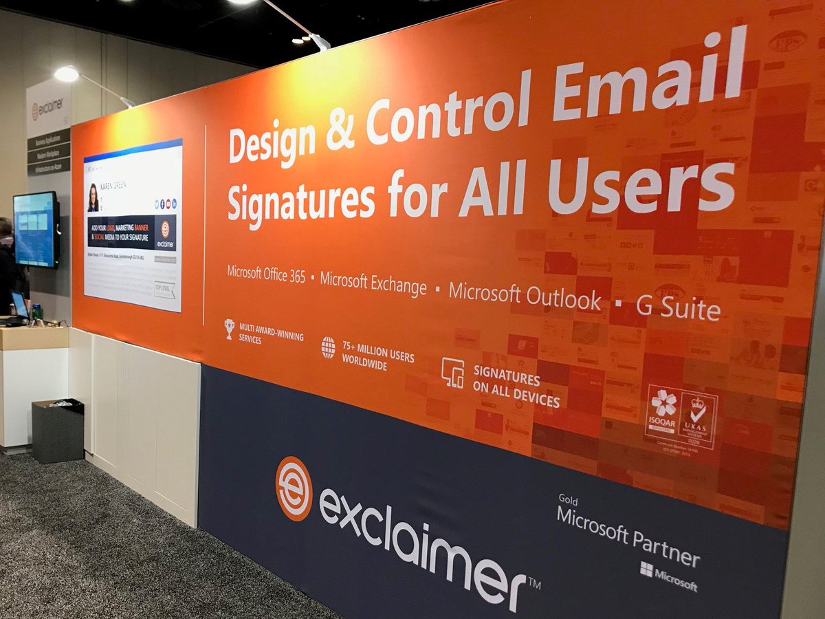 Exclaimer On Twitter Day 2 At Msignite Having A Great Time So