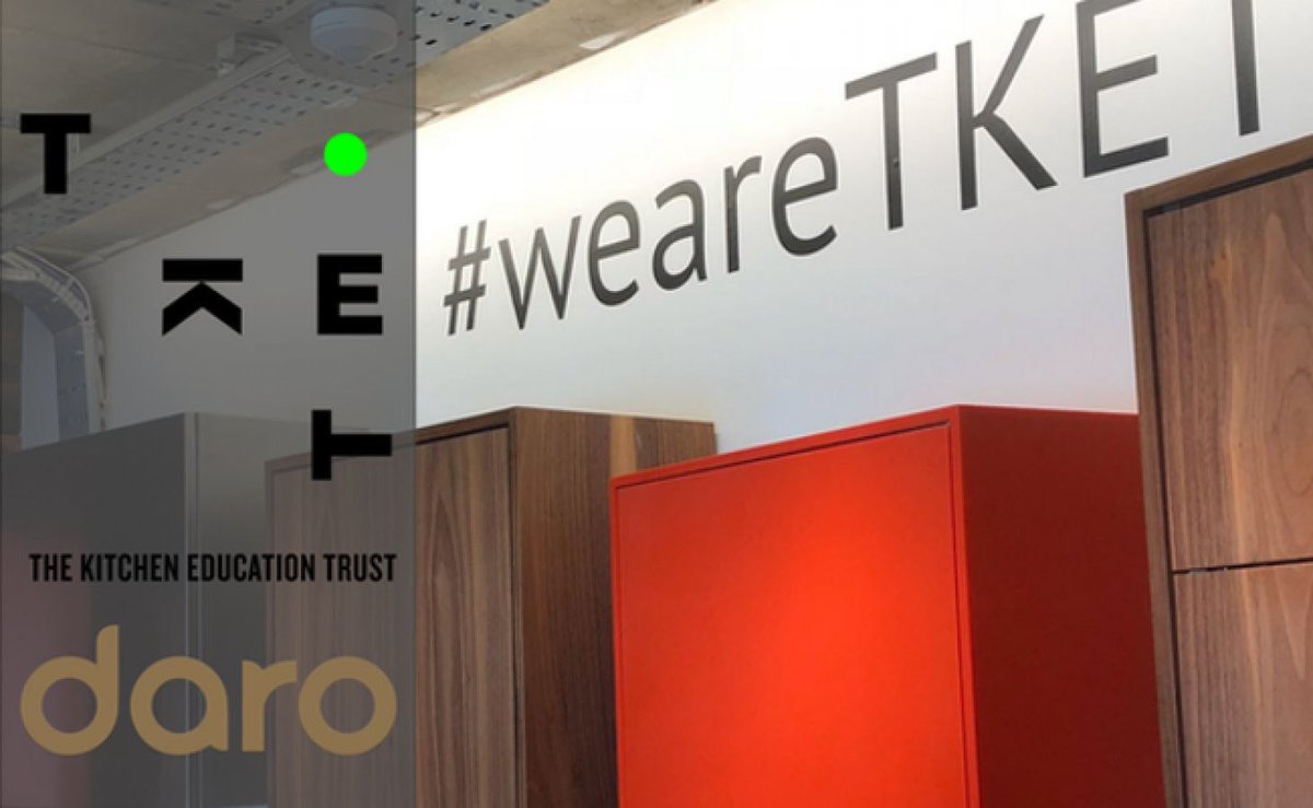 Daro is proud to be supporting The Kitchen Education Trust (TKET) Find out more about how @tket_uk is taking design in the KBB industry forward here tket.co.uk #weareTKET #thedaropromise