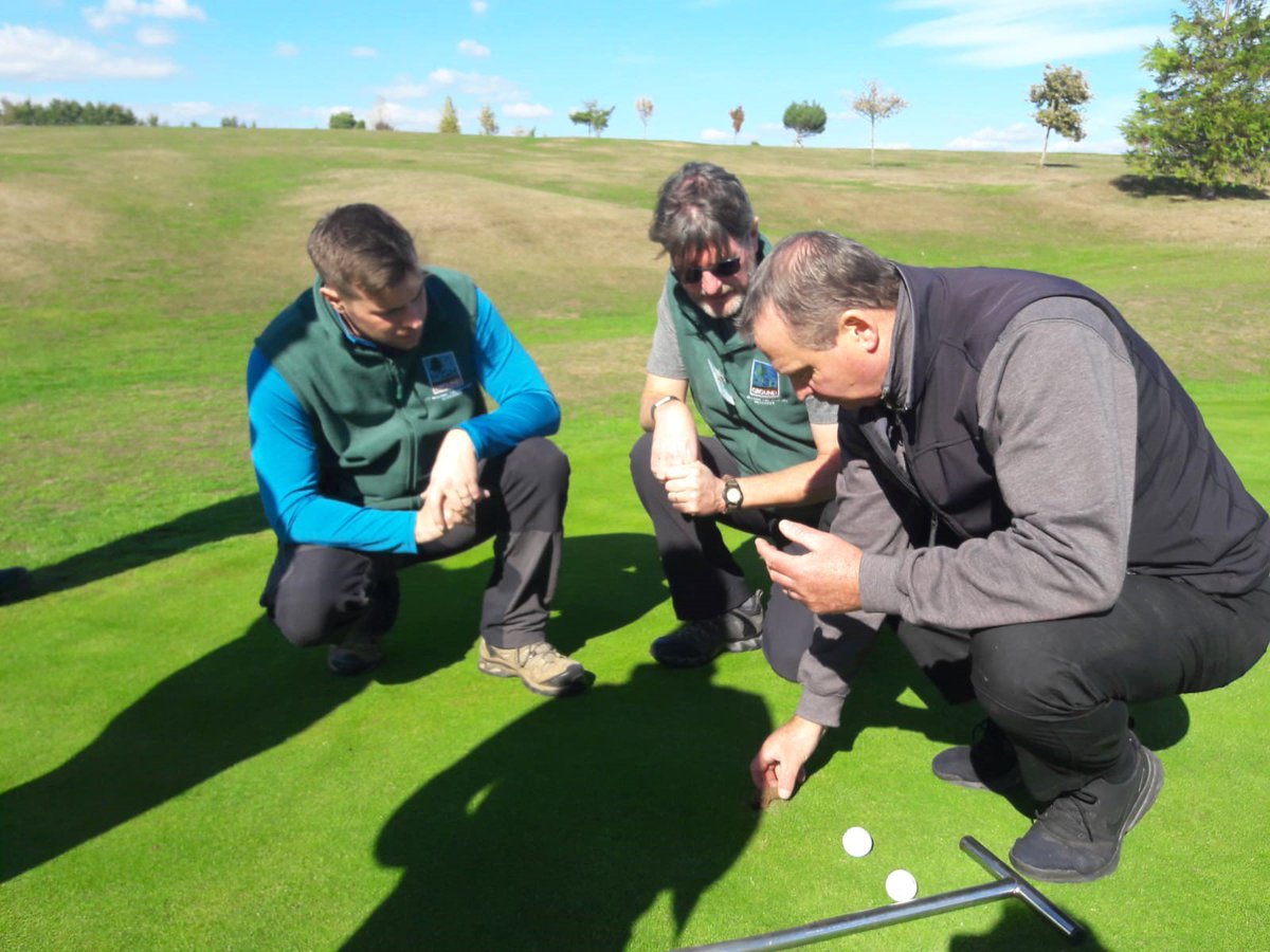 HighGroundBoss's tweet photo. This #greenkeeping on Day 2 #RuralWeek @BictonCollege is tough... #outdoorsisbetter #Veterans #Lifebeyondthemilitary @RMTransition @Soldierscharity https://t.co/yTGmuYs47x