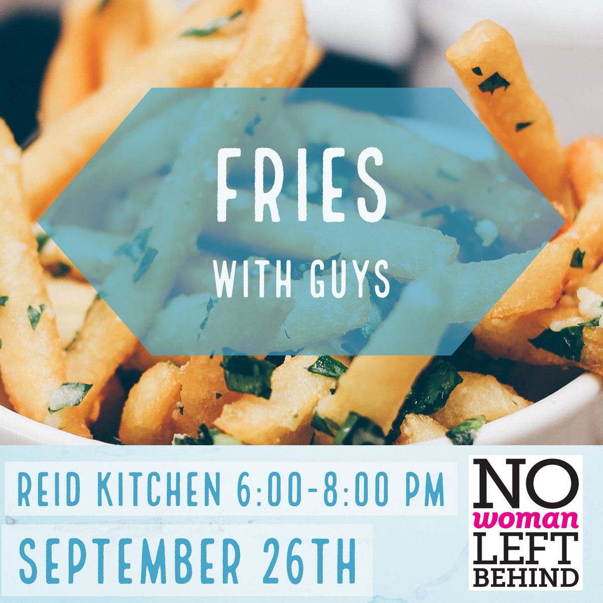 Tomorrow in Reid!! Come learn about consent and enjoy a great French fry bar! 😋