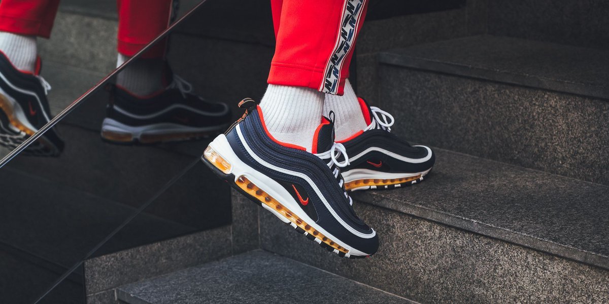 nike air max 97 habanero red white