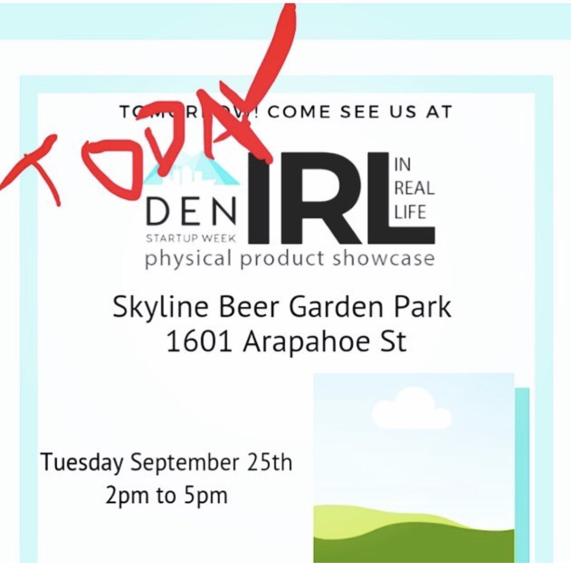 Visit us today! #DENStartupweek