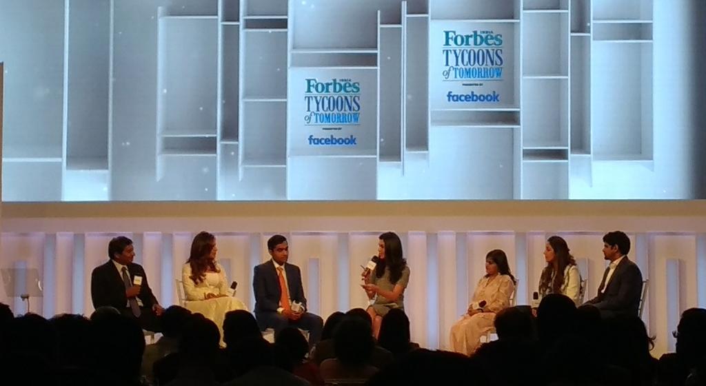 sameerdalvi's tweet photo. @forbes_india @ShirinBhan talking to the nexgen entrepreneurs taking the age-old businesses to newer heights with experienced old guard still around.  #FamilyOwnedBusinesses #TycoonsOfTomorrow https://t.co/t3DtGERehs