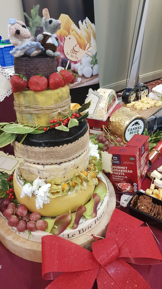 It's coming to the end of day 2 <a href="/BWGFoodservice/">BWGFoodservice</a> Xmas showcase in the Red Cow <a href="/moranhotels/">Red Cow Moran Hotel</a> and I'm only getting the chance to see this stunning "cheese" cake now! I'd renew my vows just to have this! <a href="/Tradcheese/">Traditional Cheese</a> <a href="/foodsofathenry/">The Foods of Athenry</a> <a href="/JulieWalker3/">Julie Walker.</a> <a href="/CooleeneyFarm/">Cooleeney Farm</a>  <a href="/mossfieldcheese/">Mossfield Organic</a>