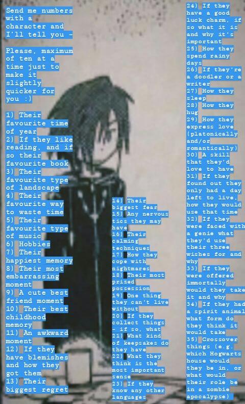 {{Found the questions on tumblr}}
