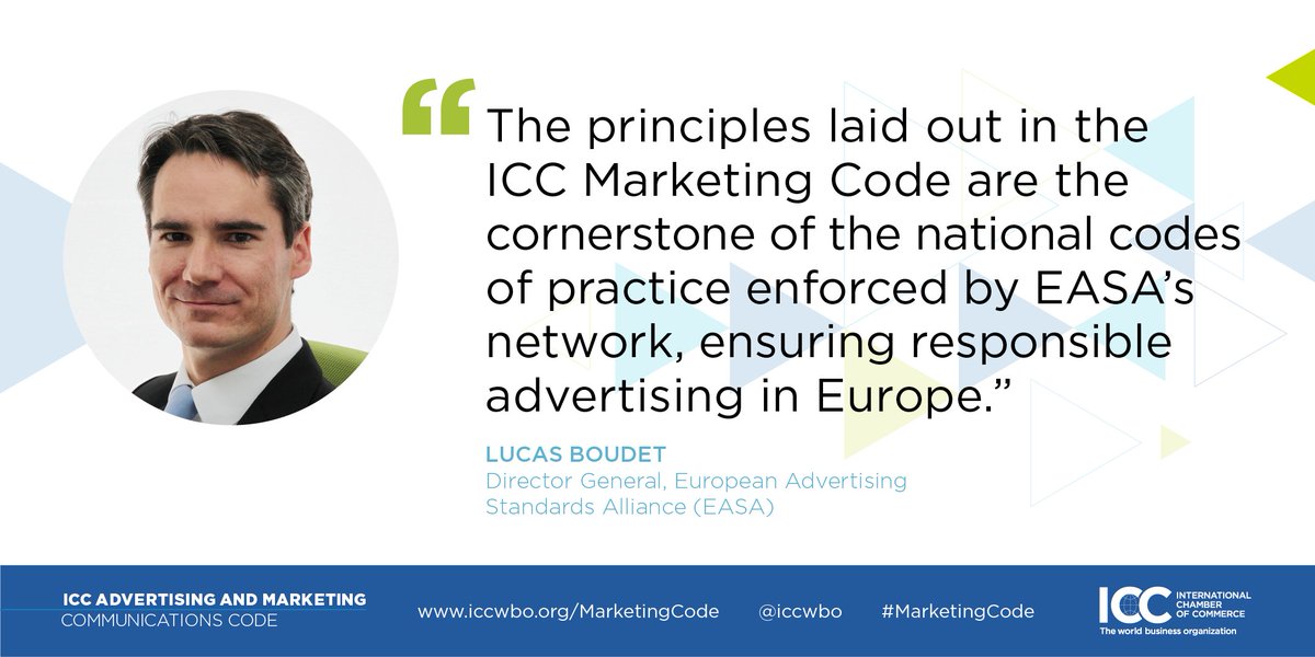 iccwbo's tweet photo. The ICC #MarketingCode is received positively by the @AdvertisingEASA for ensuring responsible #advertising in Europe. Access the 2018 edition of the ICC Marketing Code here 👉
https://t.co/bdjZN5MxEC https://t.co/cC4JuGygps