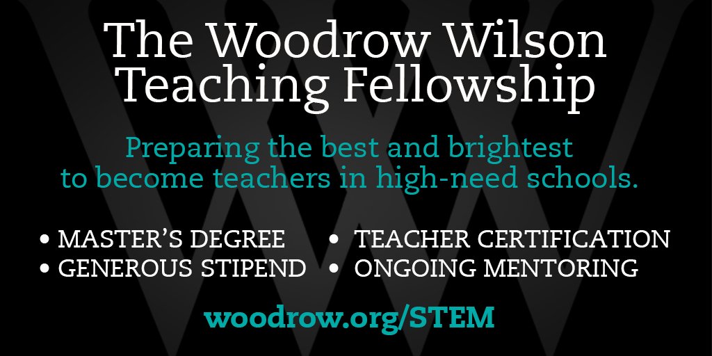 WWTeachFellow's tweet photo. The WW Teaching Fellowship offers a master's degree in education, teacher certification, a generous stipend, and more! Apply now: https://t.co/ChnAmwem7q
