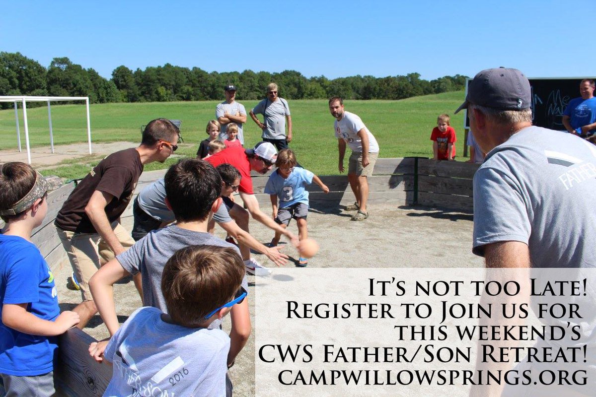 The Father/Son Retreat is this weekend!