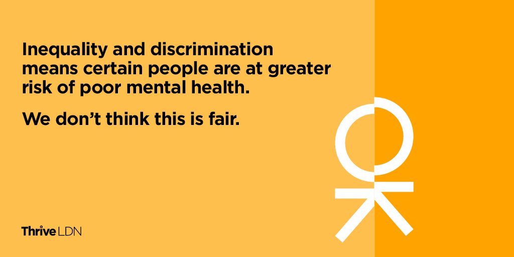 WishCharity's tweet photo. All Londoners deserve good #mentalhealth - it's a matter of equality.
Sadly, some are at a disadvantage due to inequality &amp; discrimination.
The #RightToThrive project invites Londoners from all backgrounds to help @ThriveLDN  tackle the issues: https://t.co/f9jv3adOcQ  #OKLDN https://t.co/HOvvweBxyA