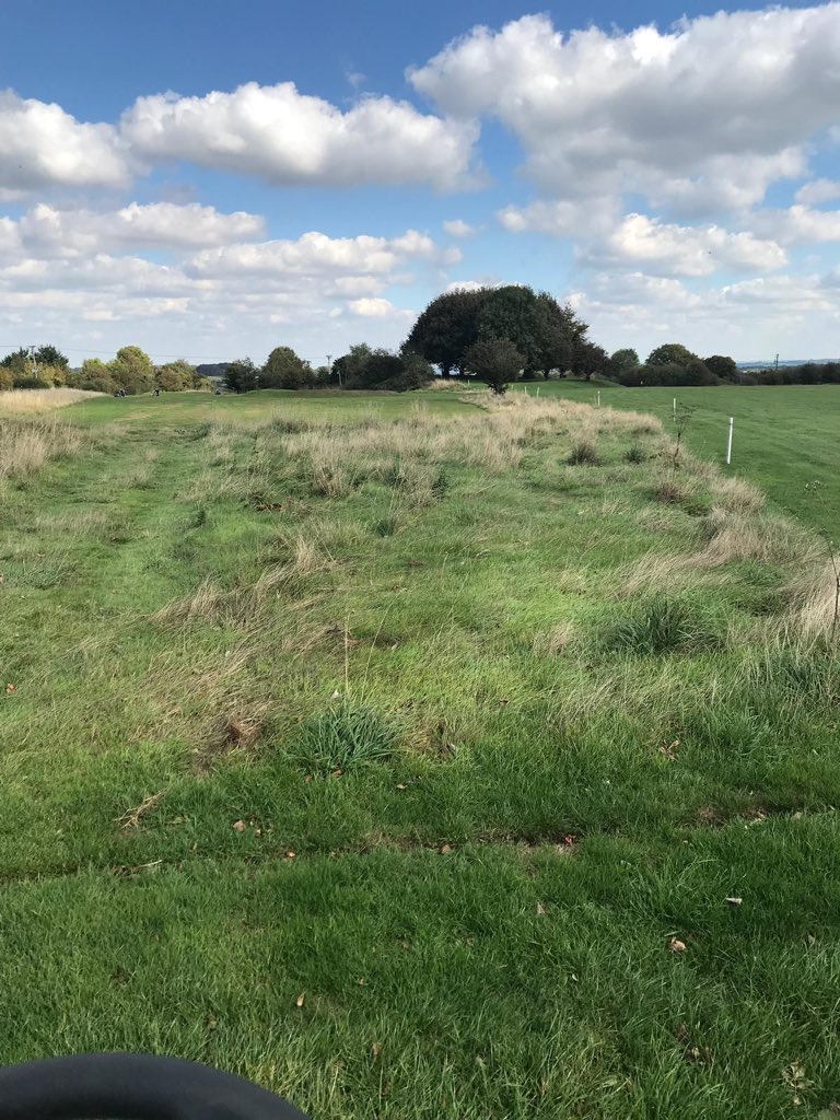 MarkSim93794378's tweet photo. height of cut on new shortgame area green lowered to 7mm and rough cut and collected surrounding 8th hole #baroness #turfmanagement #amazone #roughmanagement @KingsdownGC https://t.co/5xs7gpFWNC