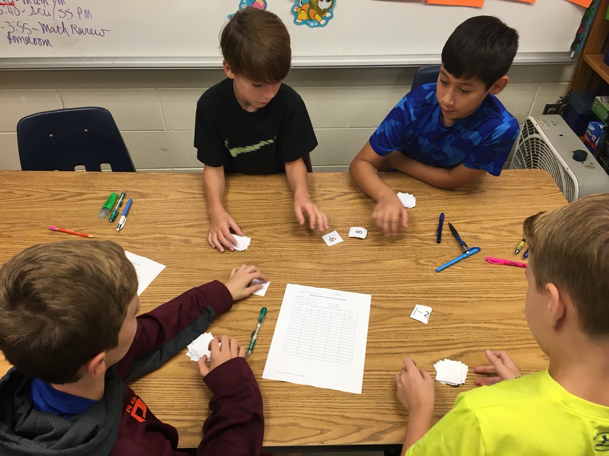 weRweaver's tweet image. Playing “War” with absolute values! #studentengagement #betterthanaworksheet