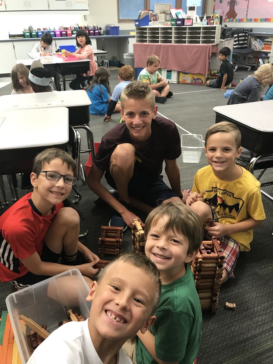 It’s always fun when a former student comes back to volunteer.  Even better when it’s indoor recess and he likes to build!  <a href="/TowneMeadow/">Towne Meadow</a> <a href="/myccs/">myccs</a> <a href="/ry_foster01/">Ryan Foster</a>
