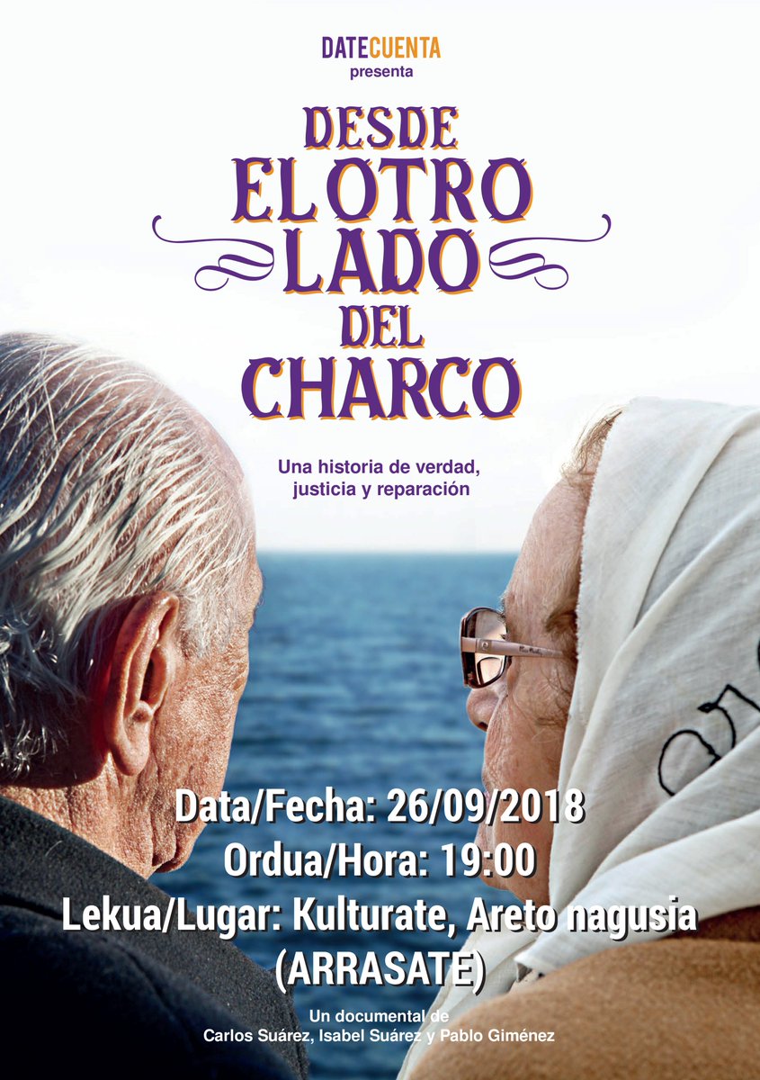 Mañana una nueva proyección de "Desde el otro lado del charco" en Arrasate - Mondragón. Muchas gracias al Ayto. por su apoyo al #documental. 📽🎞 Podéis ver el trailer aquí 👉 youtube.com/watch?v=Nbc6A6… <a href="/deia_bizkaia/">Worlds Best Videos</a> <a href="/euskaltelebista/">ETB</a> <a href="/lacomunapresxs/">La Comuna. Presxs y Represaliadxs del franquismo</a>