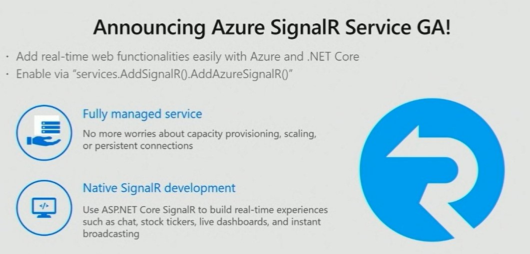 flying_maverick's tweet photo. Announcing Azure SignalR Service GA! #msignite #Azure #AzureSignalR https://t.co/VSlrVTbXqk