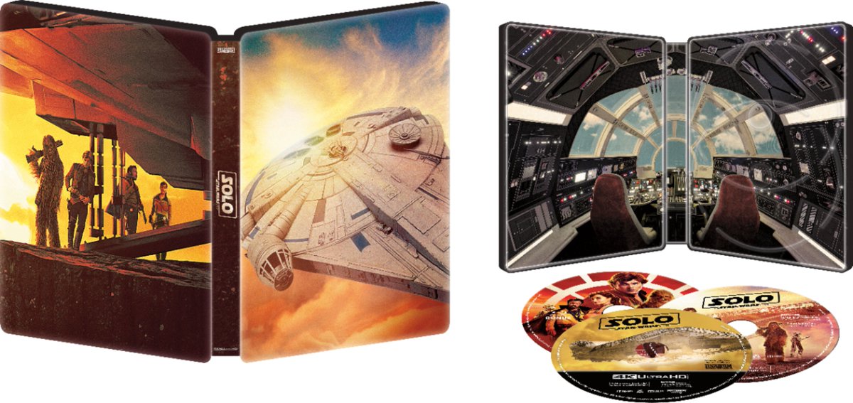 GiveawayBandit's tweet photo. One of my fave movies of the summer! Stop by @BestBuy to pick up your Solo: A @StarWars Story Limited Edition Blu-Ray SteelBook, available today! https://t.co/g37tvooXDL #HanSolo #SoloAStarWarsStory #SoloBluRay #ad https://t.co/4sRWR36ryP