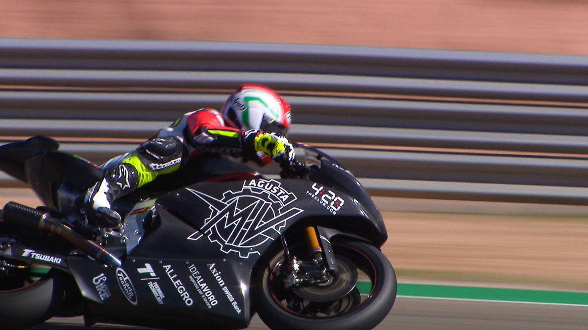 Motogp De Angelis And Lanzi Try Out The New Moto2 Engine In Aragon The Italian Pair Tested The 765cc Engine For Nts And Mv Agusta Forward Racing Motogp Video