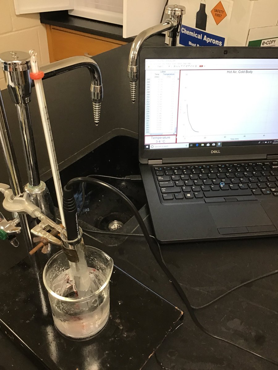 hesterscience's tweet image. PLTW Principles of Biomedical Science (PBS) running trials to determine how ambient temperature affects algor mortis (cooling) of the body to determine time of death of the victim! @warriorsci1 #ssdpride #warriorSTRONG