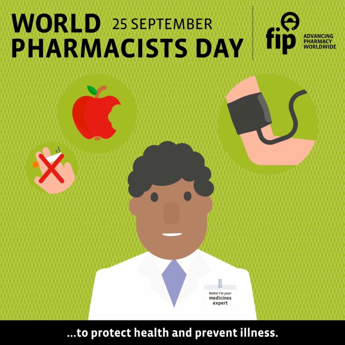 DigitalPhamcist's tweet photo. Happy #WorldPharmacistDay 

The most accessible healthcare professional. Take advice from a pharmacist, you’ll be taking good advice

Notes:
not all pharmacists wear white coats

Not all pharmacists are clean shaven 😉 https://t.co/EtRxSswtls