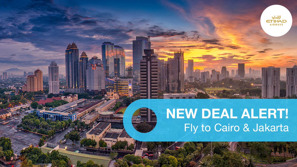 ✨ Snag the hottest deal with return flights to Cairo &amp; Jakarta ✨

👉🏾  goo.gl/sNCGjn