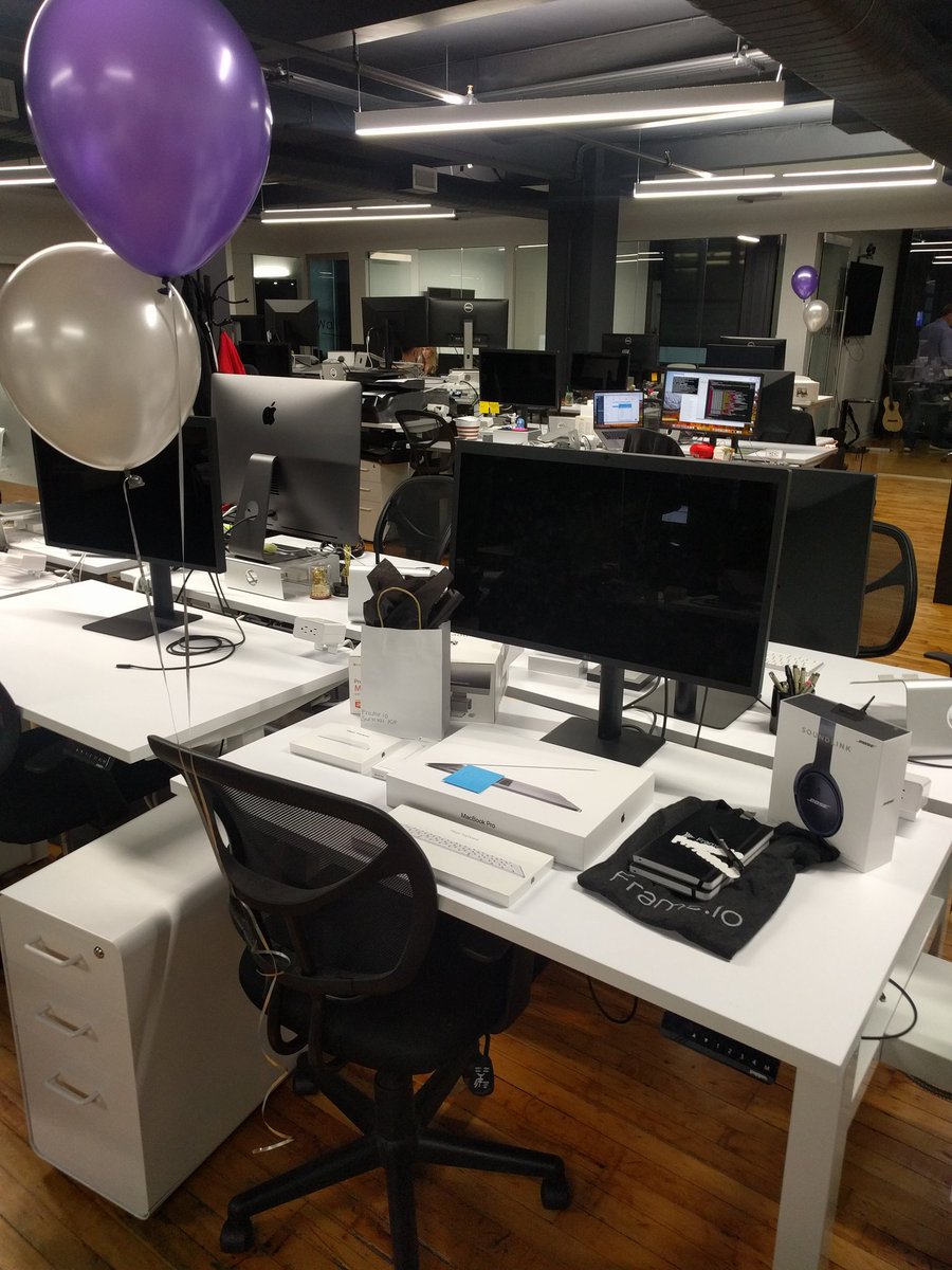 First day at the new job.