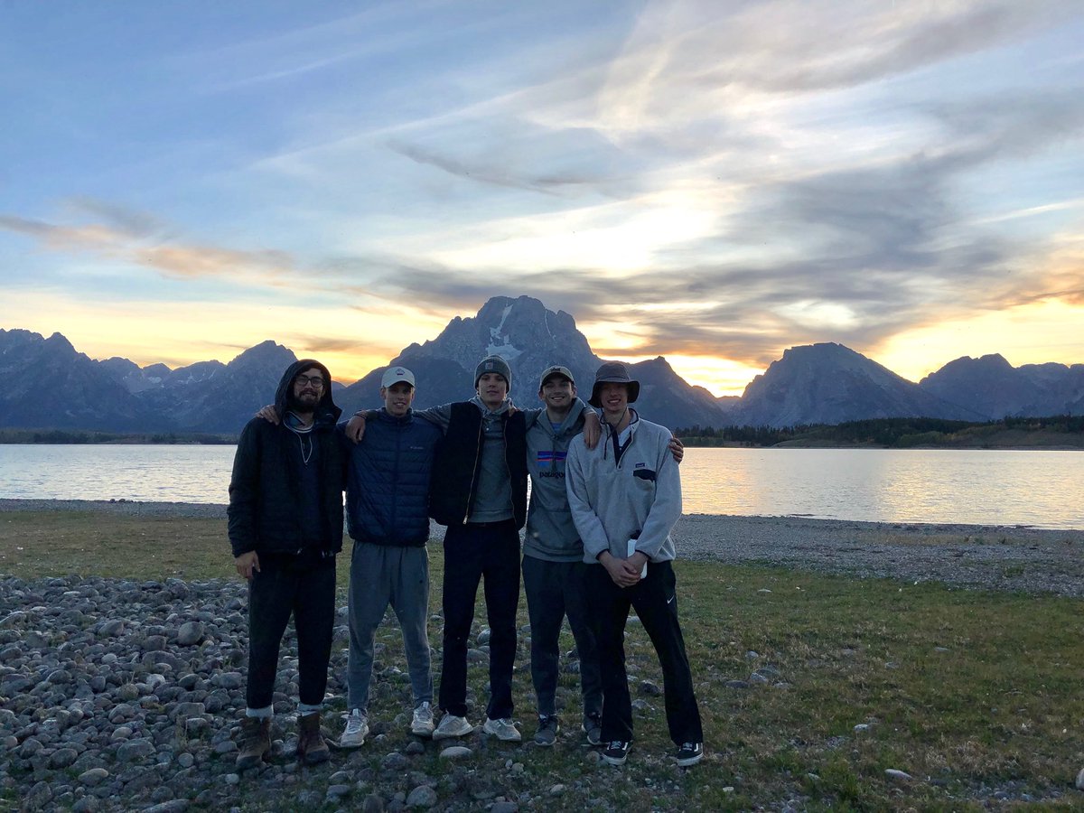 CCMensBBall's tweet image. How did you spend your Block Break? Several Tiger Basketball players traveled to Grand Teton National Park in Wyoming #BlockPlan @ColoradoCollege