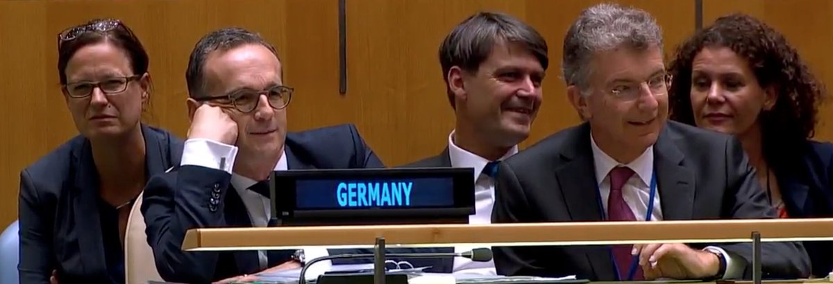 The German delegation had the best reaction to Trump's UN speech / Twitter