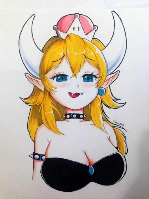 #Bowsette #クッパ姫 (*-`ω'- )人(*-`ω'- ) 