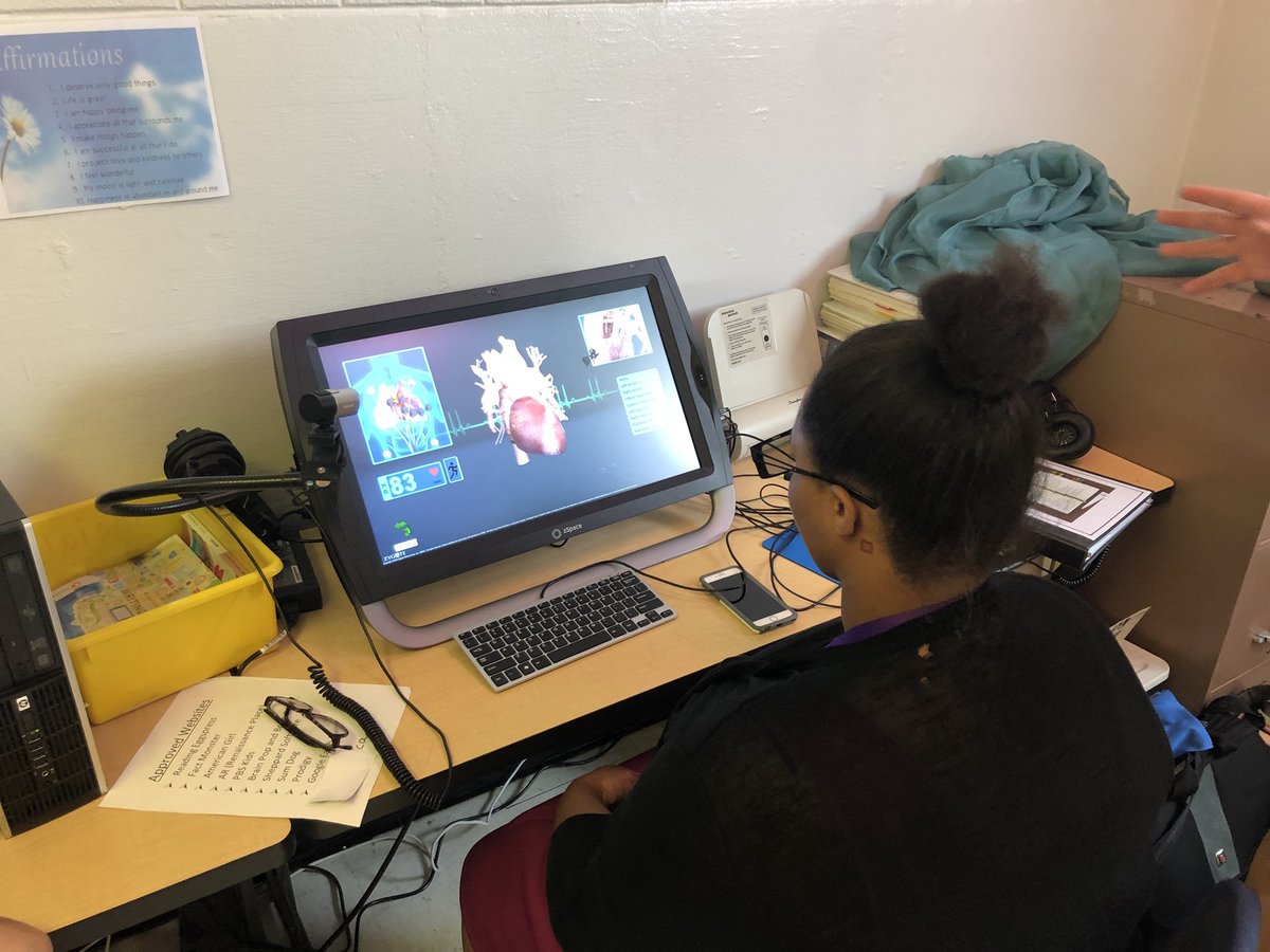 Crenn32's tweet photo. Western Day Treatment teacher, Ms. Fairan, is utilizing Zspace to engage and enhance student learning through augmented and virtual reality! #21stcenturylearning! @JCPS_SACschools @zSpace @kids_inspire @JCPS_SACschools @JCPSSuper https://t.co/xthxr2e92h