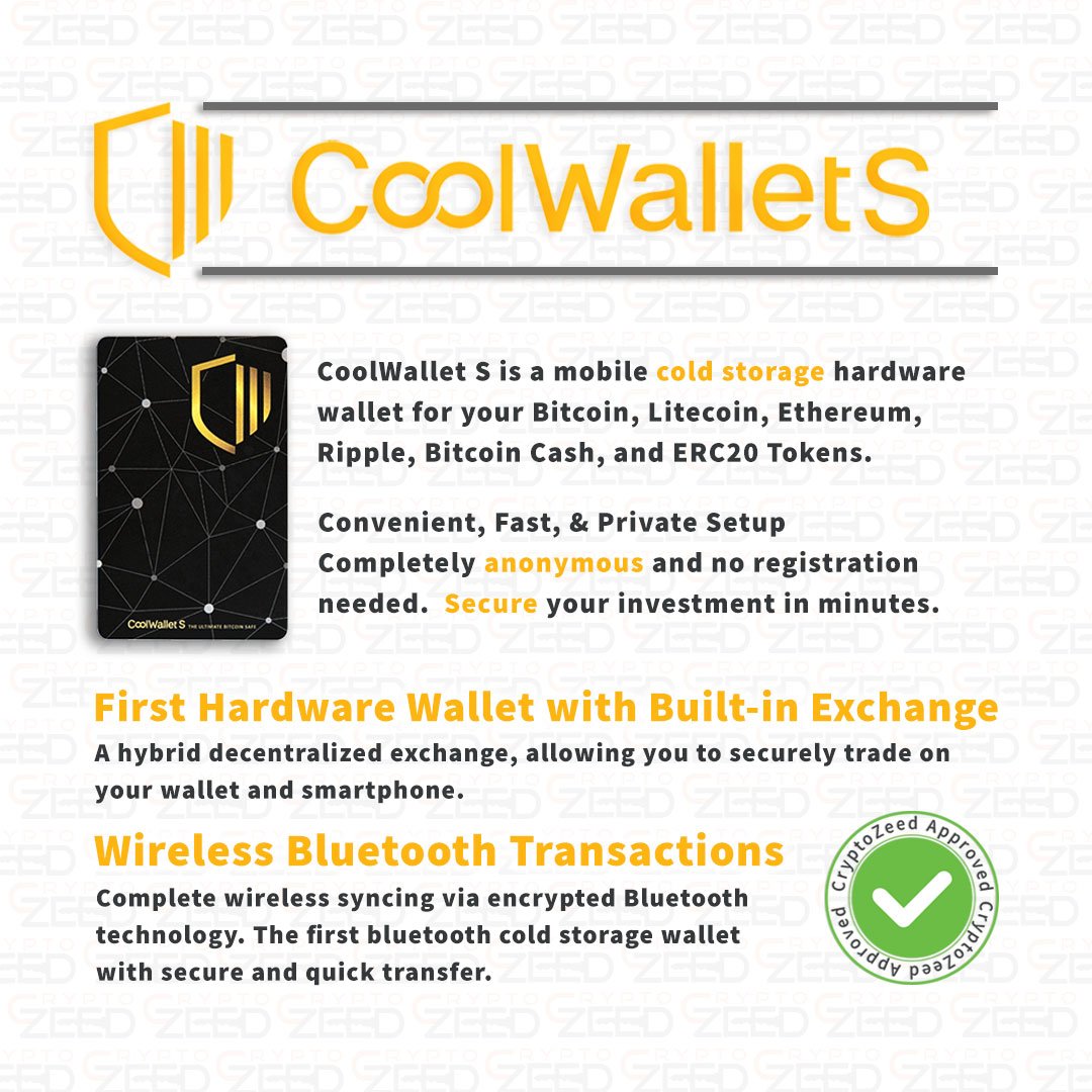 It's a cool feeling knowing you're protected, "Be smart, protect your wealth" - <a href="/CryptoZeed/">CryptoZeed 🌐</a>

<a href="/coolwallet/">CoolWallet</a> @CoolBitXCEO

#DigitalPayments #Cryptocurrency #Crypto #CryptoZeed #BTC #bitcoins #Security #money #blockchain #cryptotrading #CryptoNews #Safe #COOL #ColdStorage